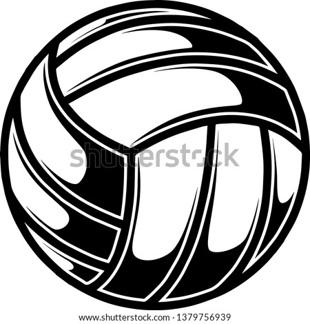 Sports Volleyball Emblem Design Element Logo