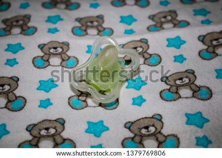 close-up picture of baby pacifier