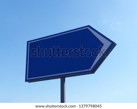 Signpost with sky