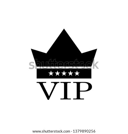 VIP Emblem. Very Important Person or Priority Illustration As A Simple Vector Sign & Trendy Symbol for Design and Websites, Presentation or Mobile Application. 
