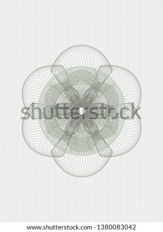 Green abstract rosette