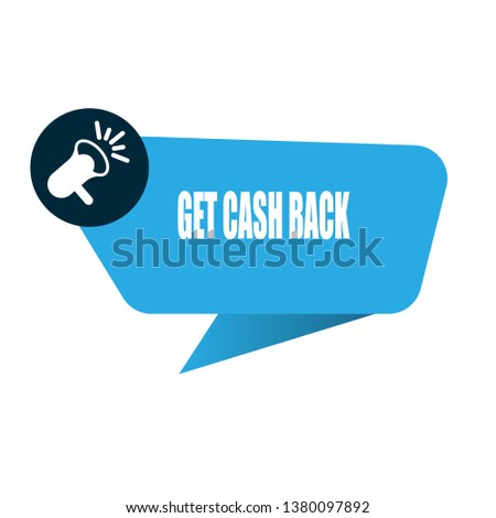 get cash back banner.sign,label,tag