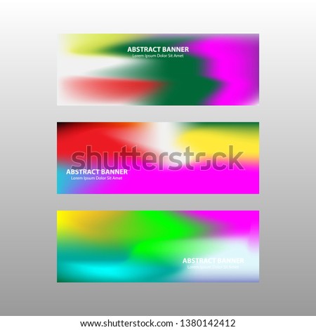 Vector abstract design banner web template. - Vector