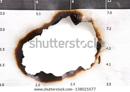background of burnt paper