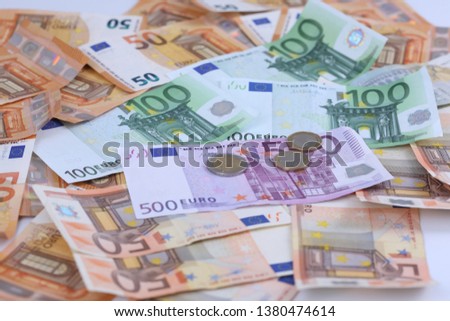 Money background of Euros