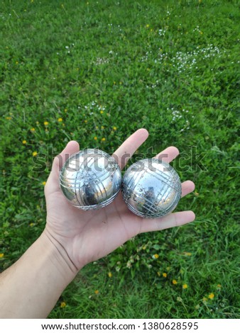 petanque game from france with steel ball for playing bowling