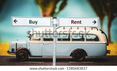 Street Sign Buy versus Rent
