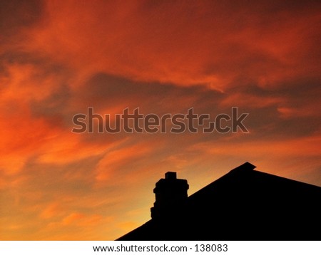 Funnel at sunset Royalty-Free Stock Photo #138083