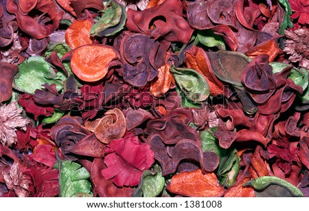 potpourri background with lots of colors