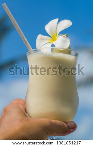 Cold cocktails. Refreshing summer cocktails blurred background 