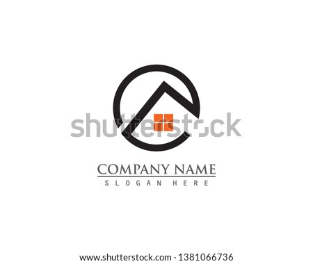 Real estate property logo concept for business corporate sign