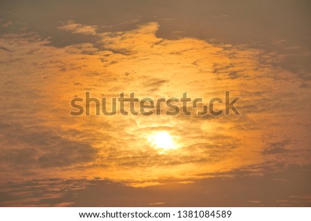 sunrise with clound beauty background