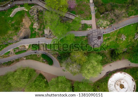 Aerial of Philadelphia Spring Time