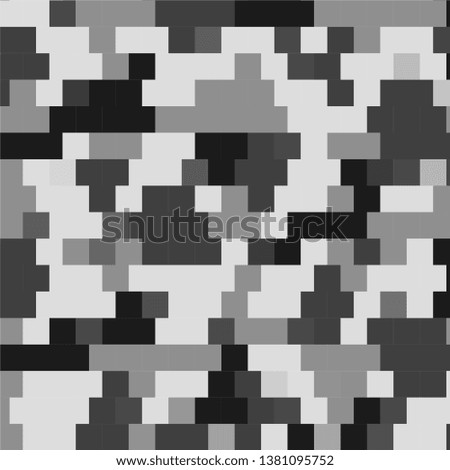 Monochrome geometric vector background. Abstract halftone illustration pattern. Vintage texture