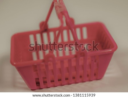 Small basket for shopping in the market,basket, shopping, supermarket, background, illustration, vector, design, isolated,  icon, object, hand, grocery.