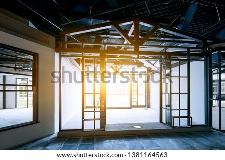 Steel structure construction of indoor buildings
