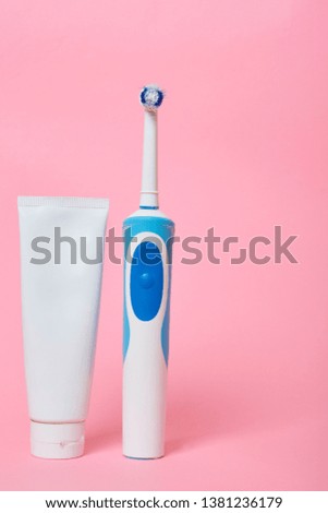 Modern electric toothbrush and toothpaste