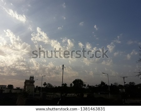 Sunshine Cloudy Sky Images india