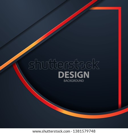 black background light with abstract color modern technology 