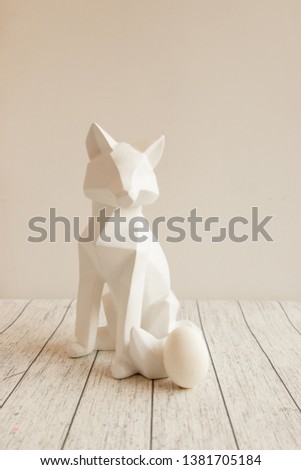 Abstract fox figure . Polygonal art. Abstract backtop. Web design background.
