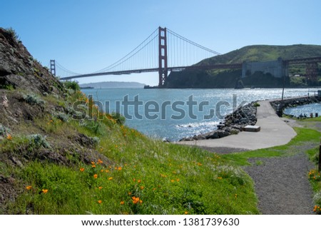 The majestic Golden Gate Bridge San Fransisco CA is an iconic suspension bridge and major tourist location while visiting San Fransisco USA. It is also close to California Wine country.
