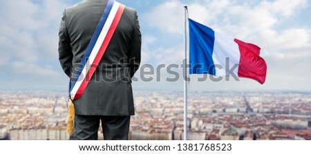 Mayor of the city of Lyon in France Royalty-Free Stock Photo #1381768523