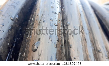 High voltage cables ,Close up of High voltage cable rolled.