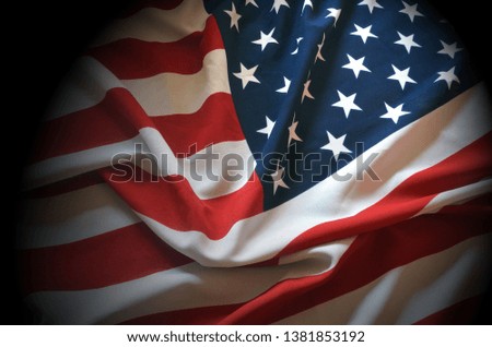 American Flag as a patriotic background