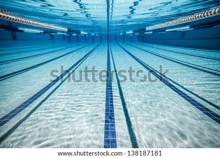 swimming pool under water ...