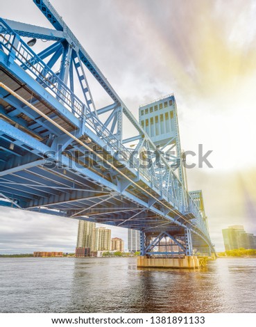 John T. Alsop Jr. Bridge in Jacksonville, FL. It is a bridge crossing the St. Johns River .