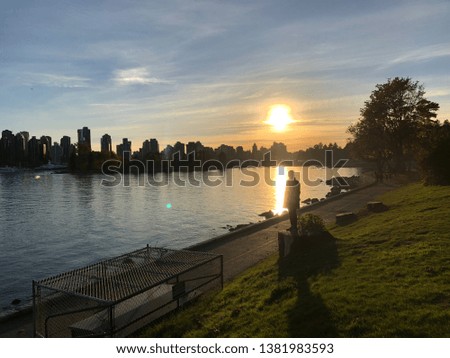 Sunset at Stanley Park, Vancouver, Canada
