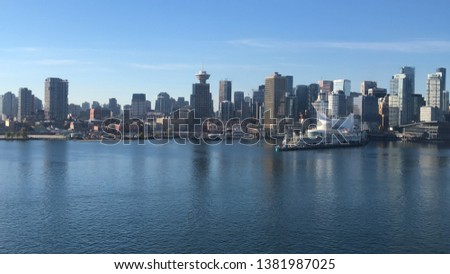 Vancouver skyline from Stanley Park, Canada