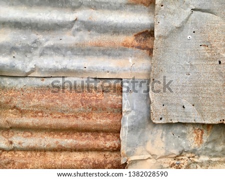 Old rusty galvanized iron pattern texture