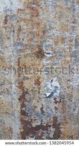 rusty, paint worn, torn, grungy background