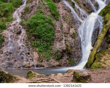 Herrerias Waterfall near Berganzo, Alava, Basque Country Spain