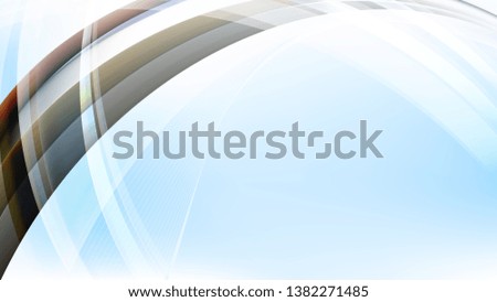 Abstract Blue Black and White Waves Curved Lines Background