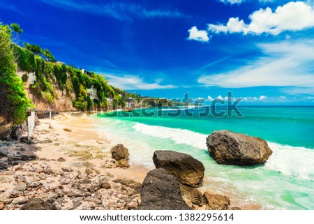 Rocks on Beautiful Dreamland beach-Bali,Indonesia 