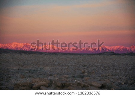 The Atlas Mountains by sunrise, Morocco