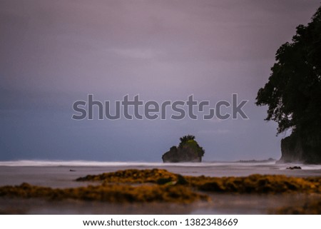 landscape photo of island off coast of Puerta Viejo Costa Rica