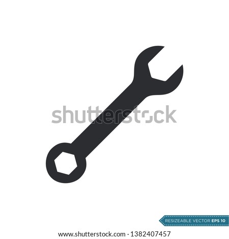 Wrench Icon Vector Template Logo Design Illustration Design Royalty-Free Stock Photo #1382407457
