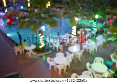 blur focus of Amusement Parks & Water Parks