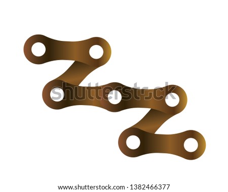 Bicycle chain links icon - Vector
