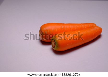 beautiful carrot pictures in white background