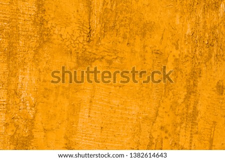 Concrete walls orange for background