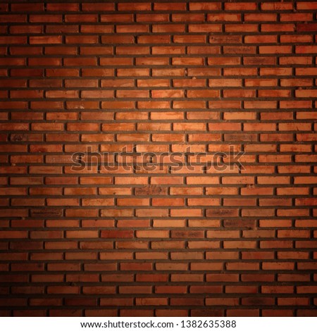 The background of the old brick walls of red orange
