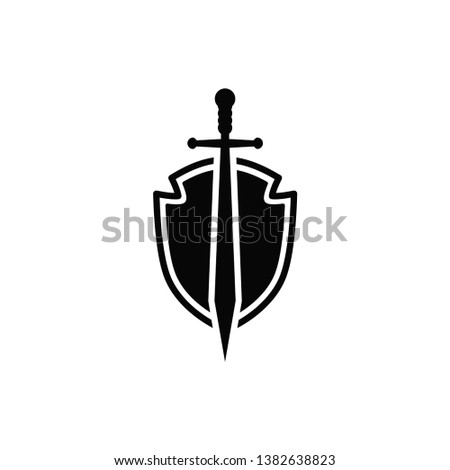 shield icon vector trendy flat style