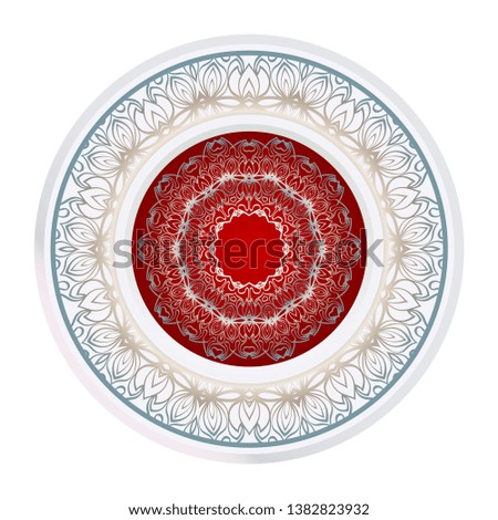 Decorative Mandala. Vector Illustration. Isolated. Tribal Ethnic Ornament With Mandala. Anti-Stress Therapy Pattern. Indian, Moroccan, Mystic, Ottoman Motifs