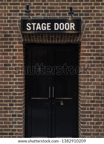 The old stage door entrance 