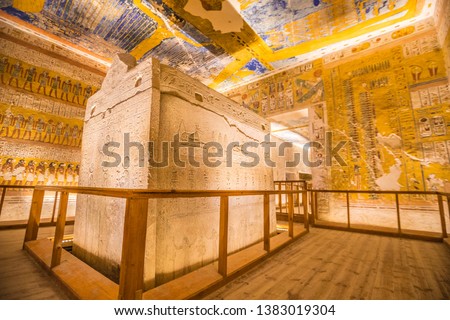 Tomb of Ramesses IV valley of Kings in Egypt