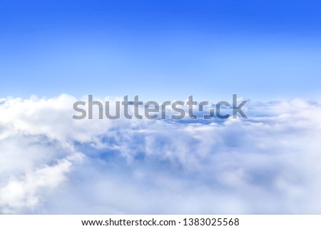 The sky atmosphere of the stratosphere. Royalty-Free Stock Photo #1383025568